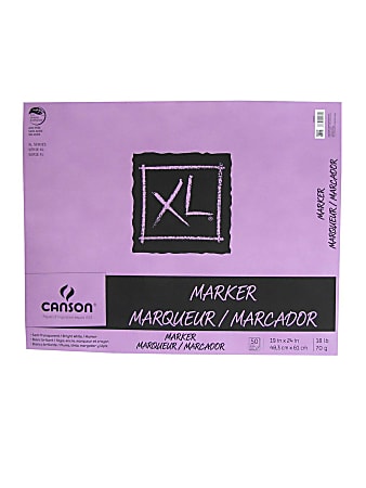 Canson XL Series Marker Pad, 19 x 24, 50 Sheets