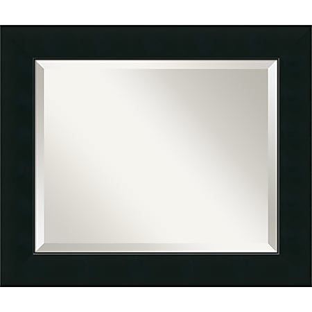 Amanti Art Corvino Wall Mirror, 21 1/8"H x 25 1/8"W, Black