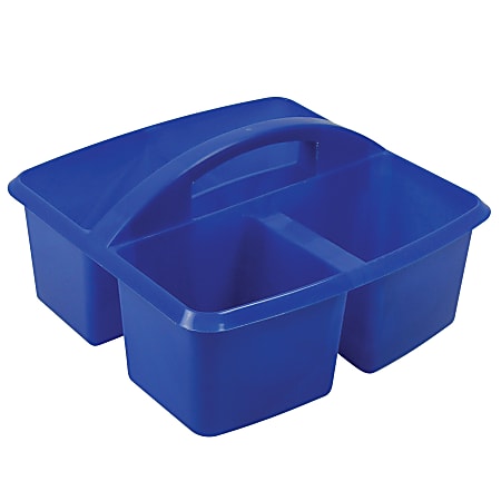Romanoff Small Utility Caddies, 9 1/4"H x 9 1/4"W x 5 1/4"D, Blue, Pack Of 6