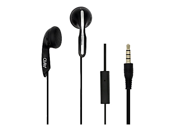 AVID AE-1M - Earphones with mic - ear-bud - wired - 3.5 mm jack