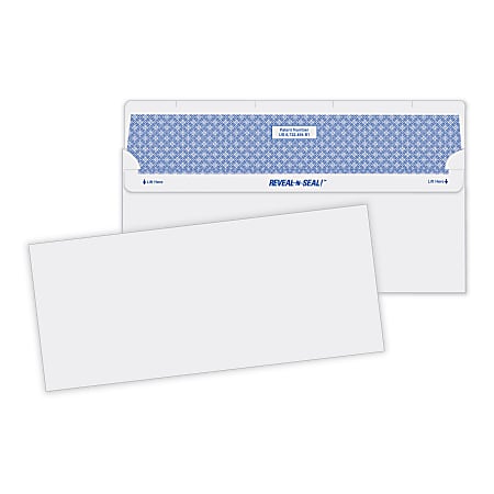 Quality Park® #10 Reveal-N-Seal® Business Envelopes, Security,