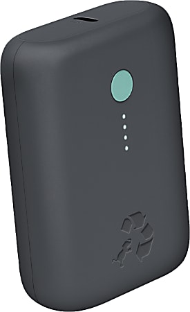 Nimble Eco-Friendly CHAMP 10000 mAh 18W USB-C PD, Charcoal Gray