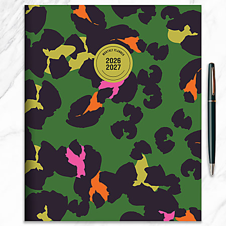 2026 2027 TF Publishing Lucky Leopard Large Monthly Planner 11 x 9 July ...