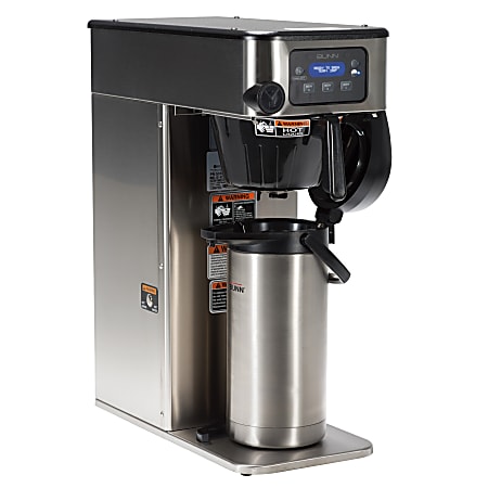 Bunn ICB Infusion Series Programmable Coffee Brewer Single Design Tall Profile Black Silver