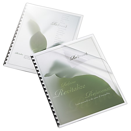 Office Depot Brand Business Card Binder Pages 8 12 x 11 Clear Pack