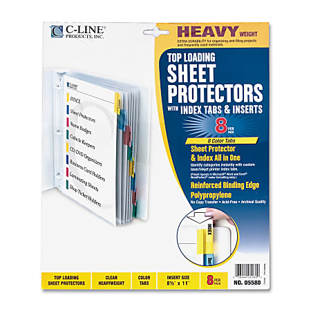 Office Depot Brand 10 Pocket Sheet Protector 8 12 x 11 Clear - Office Depot