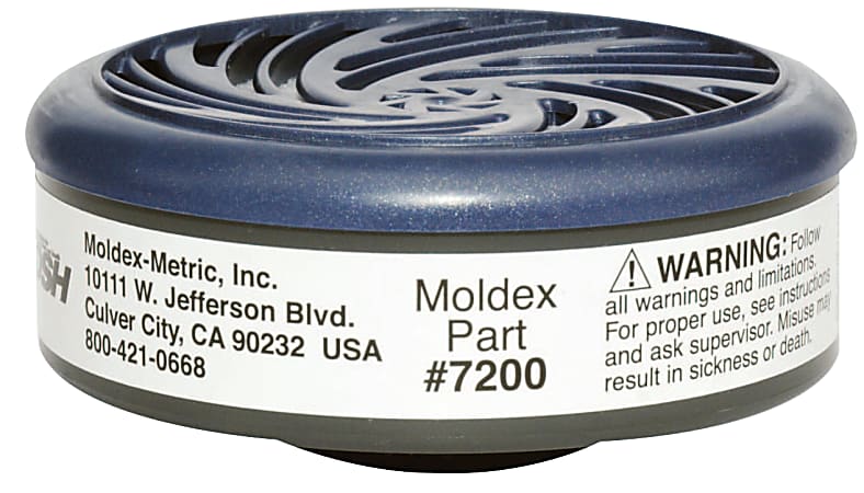 Moldex 7200 Acid Gas/Vapor Cartridge, White