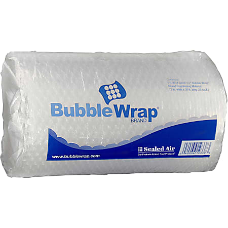 Sealed Air Cellular Cushioning Bubble Wrap Roll, 30' x 12", Clear