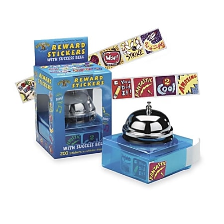 Pacon® Reward Sticker Success Bell, Assorted Colors