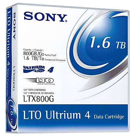 Sony LTX800G LTO Ultrium 4 Tape Cartridge - LTO Ultrium LTO-4 - 800GB (Native) / 1.6TB (Compressed) - 20 Pack