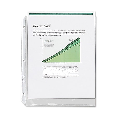 C-Line® High-Capacity Top-Loading Sheet Protectors, 8 1/2&quot; x