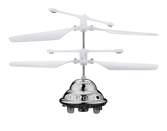 Propel Hovermaxx LED Remote-Control UFO, Titanium, PL-1344