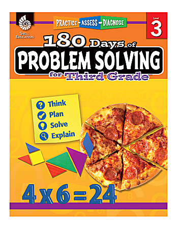 Shell Education 180 Days Of Problem Solving, Grade 3
