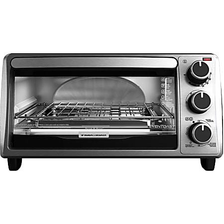 Black & Decker 4-Slice Toaster Oven - Toast, Cooking - Black