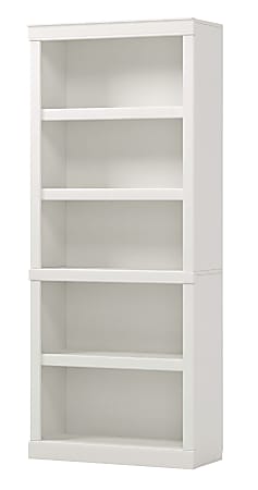 Realspace 72 H 5 Shelf Bookcase Arctic White ODP Business Solutions