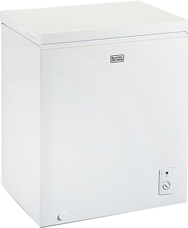 Black+Decker Chest Freezer, 5.1 Cu. Ft., White