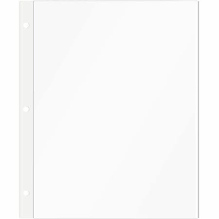 C-Line Photo Holders For Three-Ring Binders, 9" x 11", Box Of 50