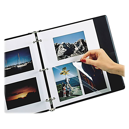 Photo Album Pages for 3 Ring Binder (50 Count) - Photo Pages for 3 Ring  Binder - Photo Album Self Adhesive Pages 12 x 12 - Photo Pages - 3 Ring  Binder