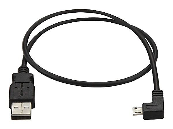 StarTech.com Micro-USB Charge-and-Sync Cable M/M - Left-Angle
