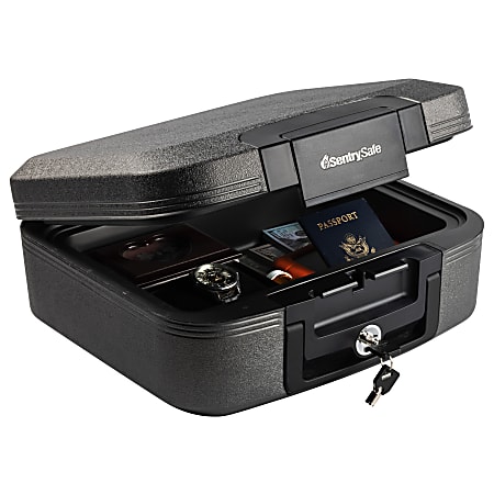 Sentry®Safe Fire/Waterproof Chest, 0.28 Cu Ft, Gray