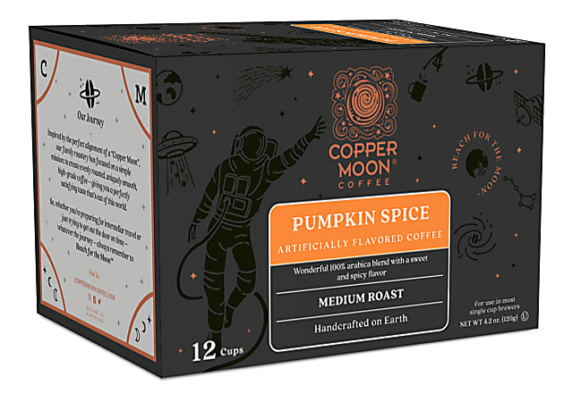 Copper Moon® World Coffees Single-Serve Coffee K-Cup®, Pumpkin Spice, Carton Of 12