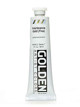 Golden Acrylic Paint, Fine, 2 Oz, Interference Gold