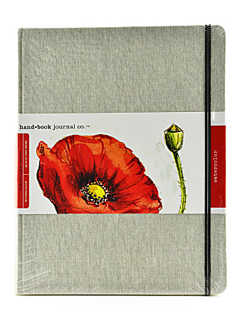 Hand Book Journal Co. Travelogue Watercolor Journal, 10 1/2" x 8 1/4", 60 Pages (30 Sheets)