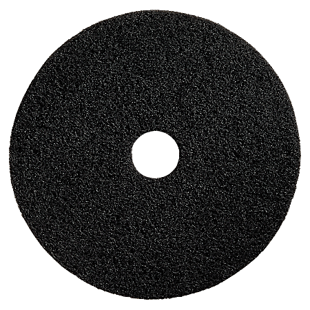 Genuine Joe Floor Pads, Heavy-Duty Stripping, 13", Black, Pack Of 5