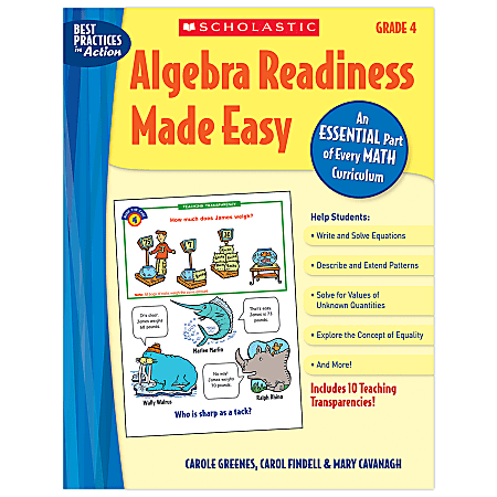 Scholastic Algebra Readiness Made Easy: Grade 4