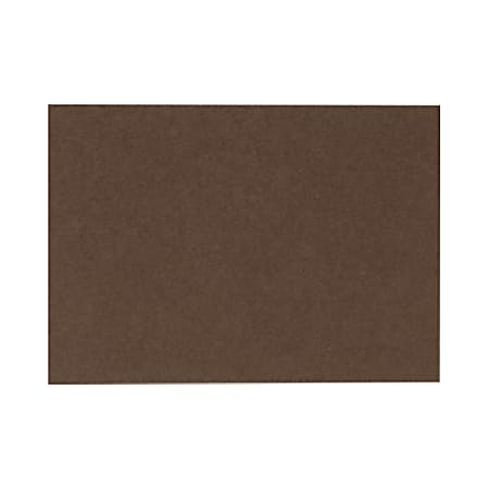 LUX Flat Cards, A7, 5 1/8" x 7", Chocolate Brown, Pack Of 500