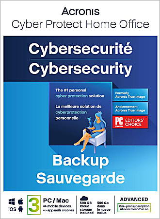 Acronis Advanced Subscription 3 Computers + 500 GB - 1 year subscription ESD