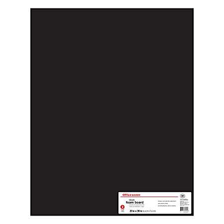 Office Depot Brand Foam Board 20 x 30 Black Pack Of 2 - Office Depot