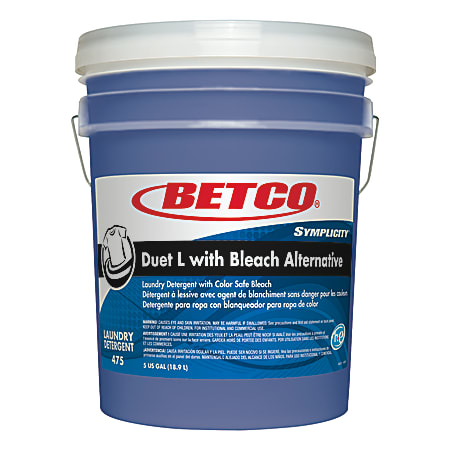 Betco® Symplicity™ Duet L Detergent With Bleach Alternative, 5 Gallon Container