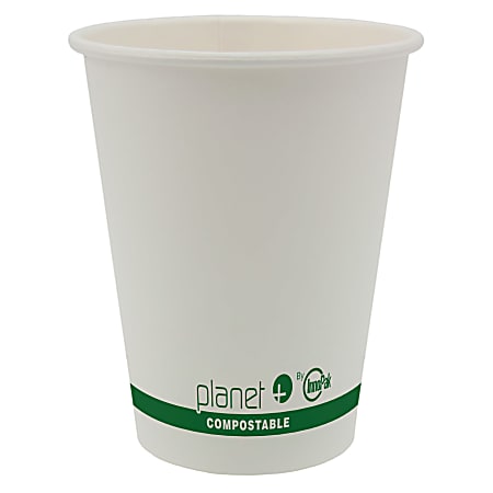 StalkMarket Planet Compostable Hot Cups 12 Oz White Pack Of 1000 Cups ...