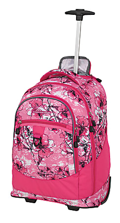 High Sierra Chaser Wheeled Backpack, Summer Bloom/Fuchsia