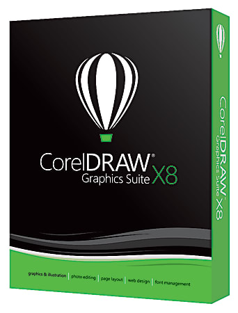 Corel® CorelDRAW® Graphics Suite X8, Traditional Disc