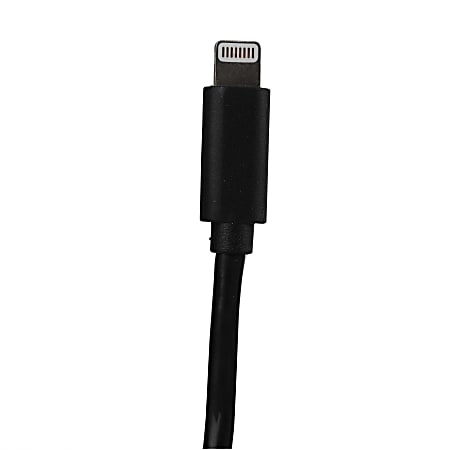 GoMovi Vivitar OD1003 USB A To Lightning Cable, 3', Black