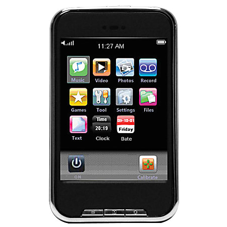 MP4 Player With Touch Screen, Black