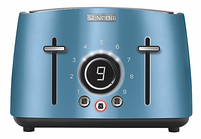 Sencor STS6071GR 4-Slot Toaster With Rack, Blue