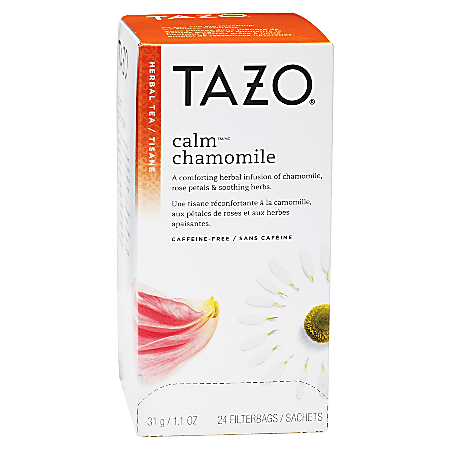 Tazo® Calm Blend Caffeine Free Herbal Tea Bags, 1 Oz, Carton Of 24