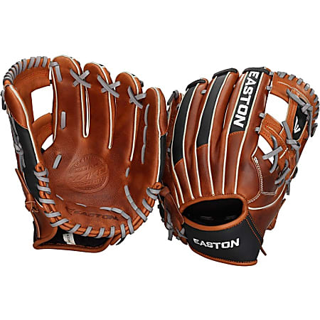 Easton Infield 11.5" - EMK1150 Baseball Glove - 11.5 Size Number - I-Web - Infield - Leather, Cowhide, Tricot Finger - Durable, Soft, Dual Welting - For Baseball