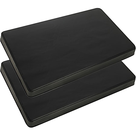 Range Kleen 572 2-Pack Black Rectangle Burner Kovers - Supports Burner - Rectangular - Easy to Apply/Remove - Black - 2 Pack
