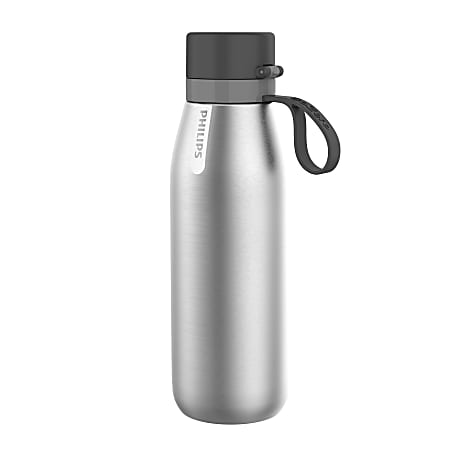 Philips GoZero Everyday Insulated Stainless Steel Water Bottle With Filter  32 Oz Green - Office Depot