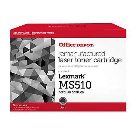 Office Depot® Remanufactured Black Ultra-High Yield Toner Cartridge Replacement For Lexmark™ MS510, ODMS510