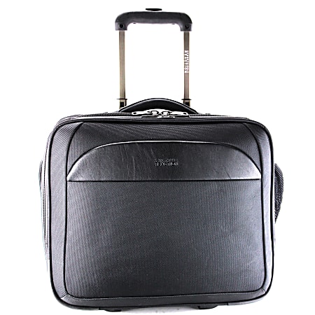 Kenneth Cole Reaction Pro-Series Wheeled Business Case With 15.6" Laptop Pocket, Black