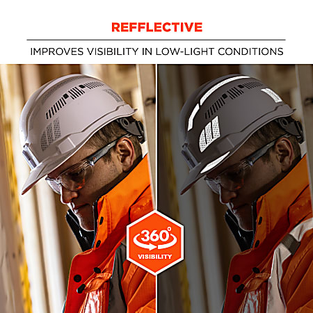 Ergodyne Skullerz 8961 Reflective Hard Hat Safety Helmet