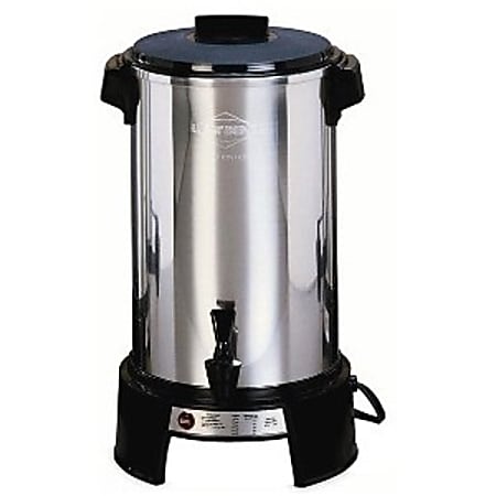 West Bend 43536 Coffee Urn - 1090 W - 36 Cup(s) - Multi-serve - Polished Aluminum - Aluminum, Plastic
