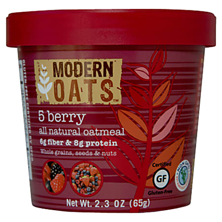 Modern Oats Oatmeal Cups 5 Berry 2.6 Oz Pack Of 12 - Office Depot