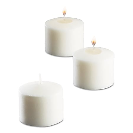 Sterno® Food Warmer Votive Candles, 1 3/8"H x 1 1/2"W x 1 1/2"D, White, Pack Of 288 Candles