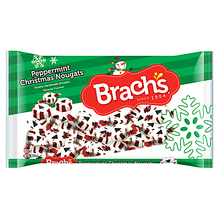 Brachs® Christmas Peppermint Nougats, 12 Oz, Box of 24